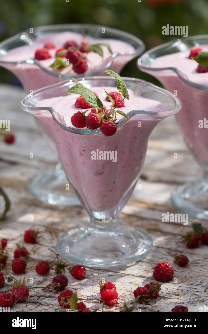 Himbeer-Softeis, Eis, Himbeereis, Soft-Eis, Sofeis, Eis selbermachen ...