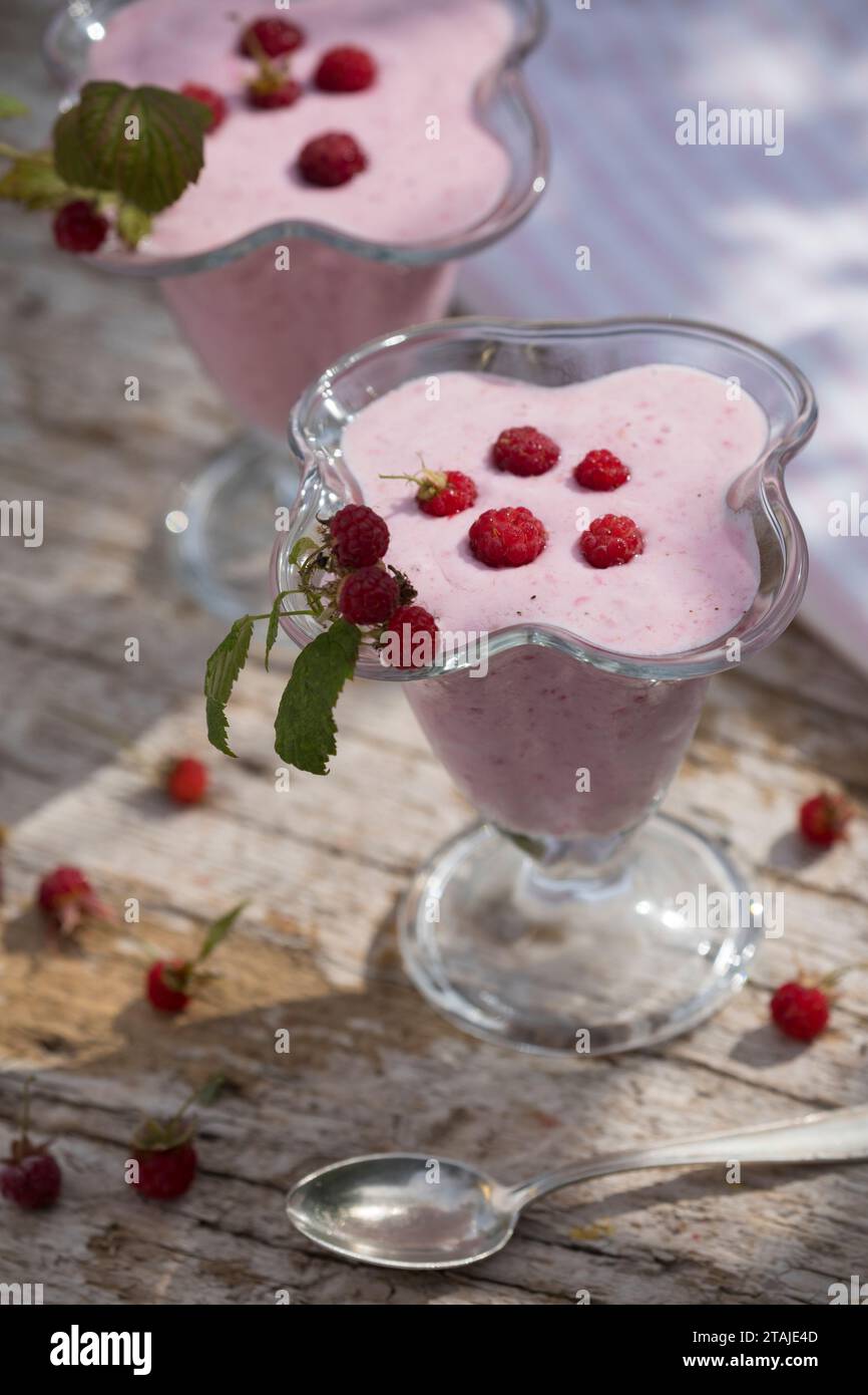 Himbeer-Softeis, Eis, Himbeereis, Soft-Eis, Sofeis, Eis selbermachen ...