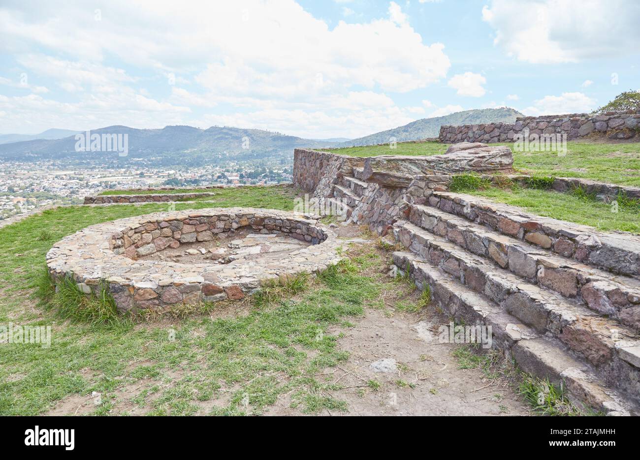 The former Aztec spa, garden and royal palace of Texcotzingo, located ...