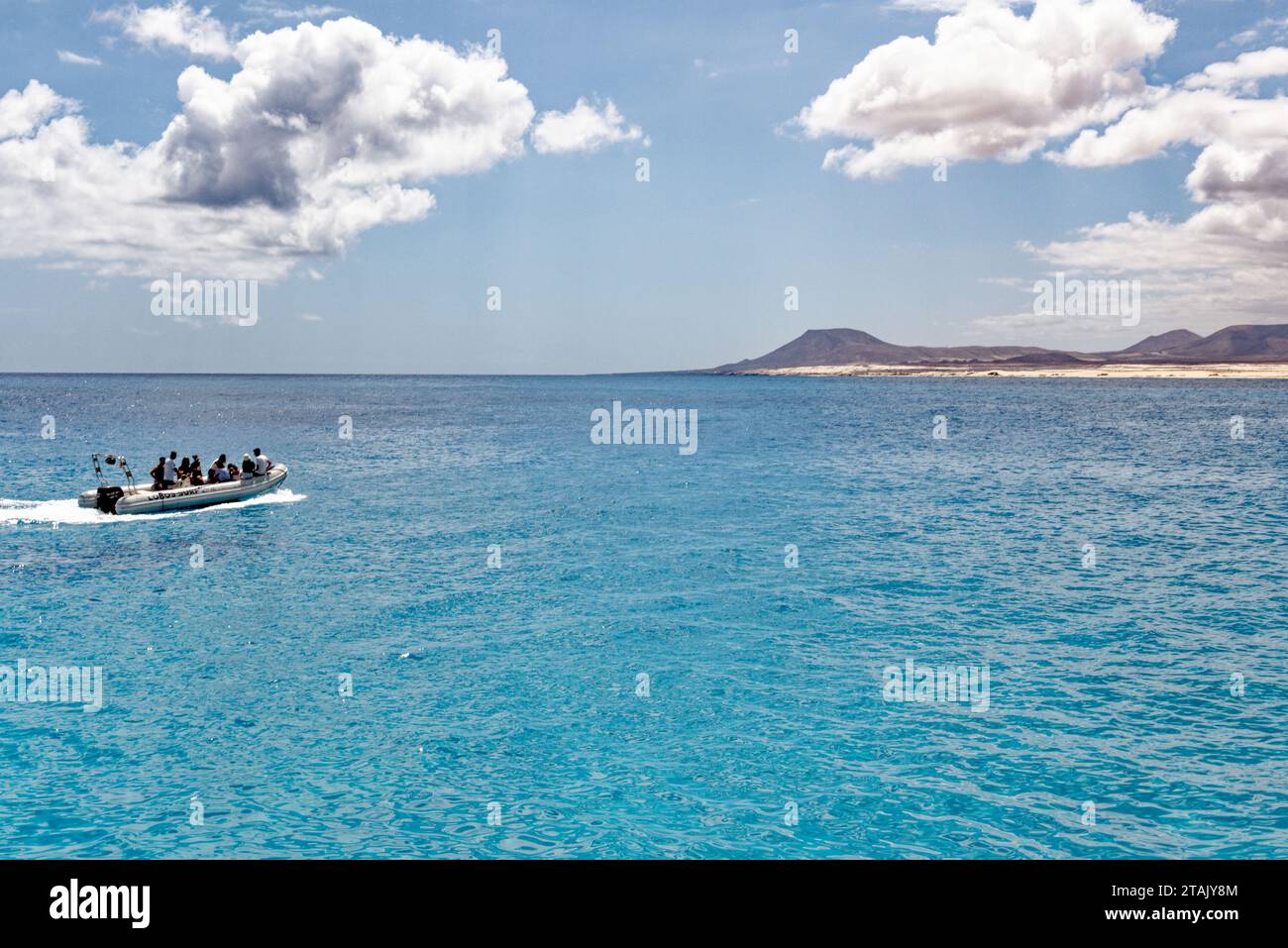 Sailing trip to the Islote de Lobos. Lobos island Fuerteventura