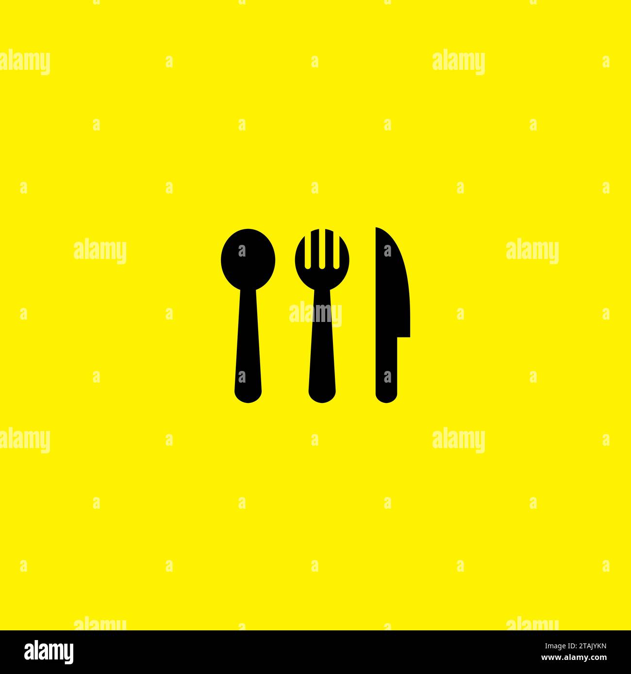 Fork and knife logo hires stock photography and images Alamy