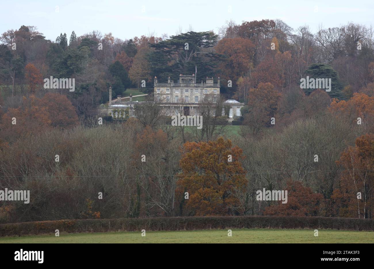 General View of Saint Hill Manor Near East Grinstead. L. Ron Hubbard acquired the Grade II