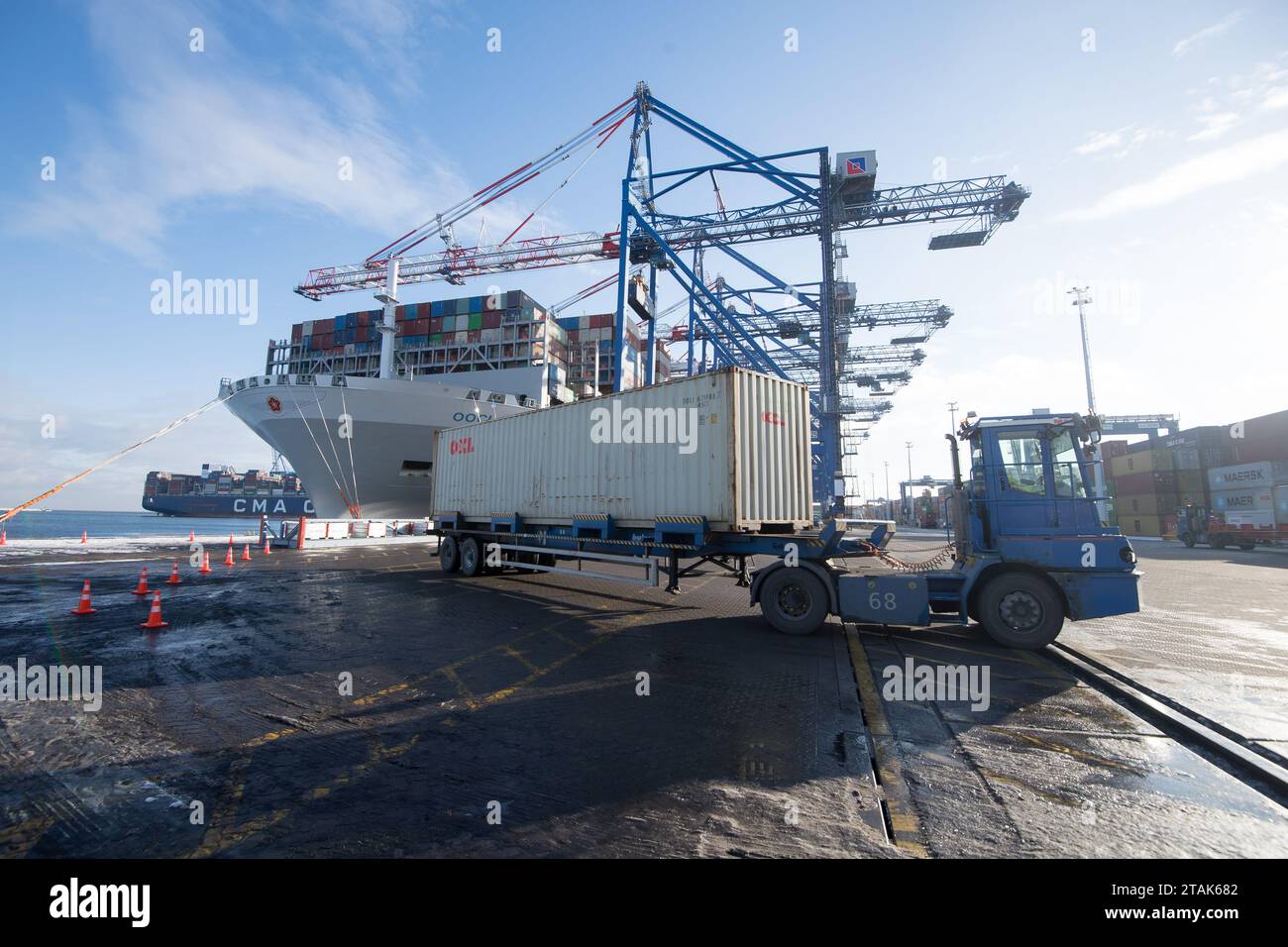 Gdansk, Poland. 1 December 2023. One of the newest and the biggest