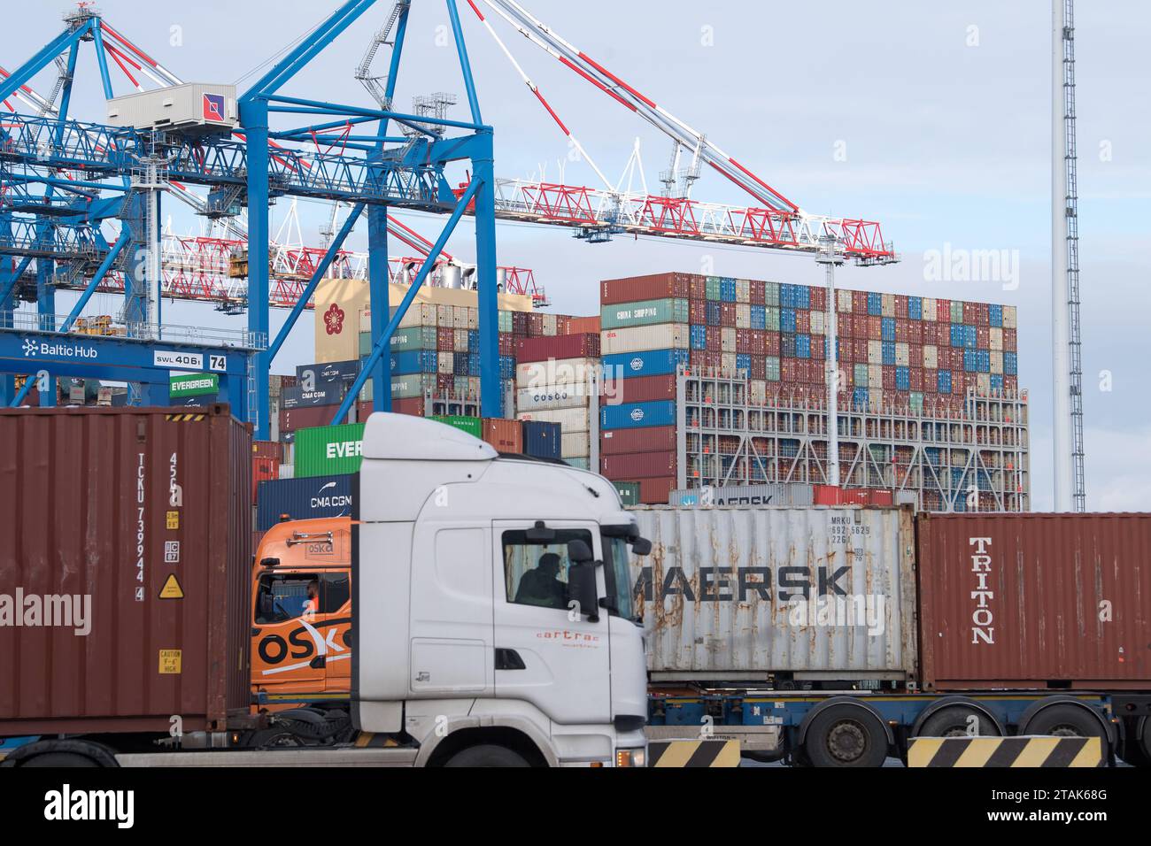 Gdansk, Poland. 1 December 2023. One of the newest and the biggest