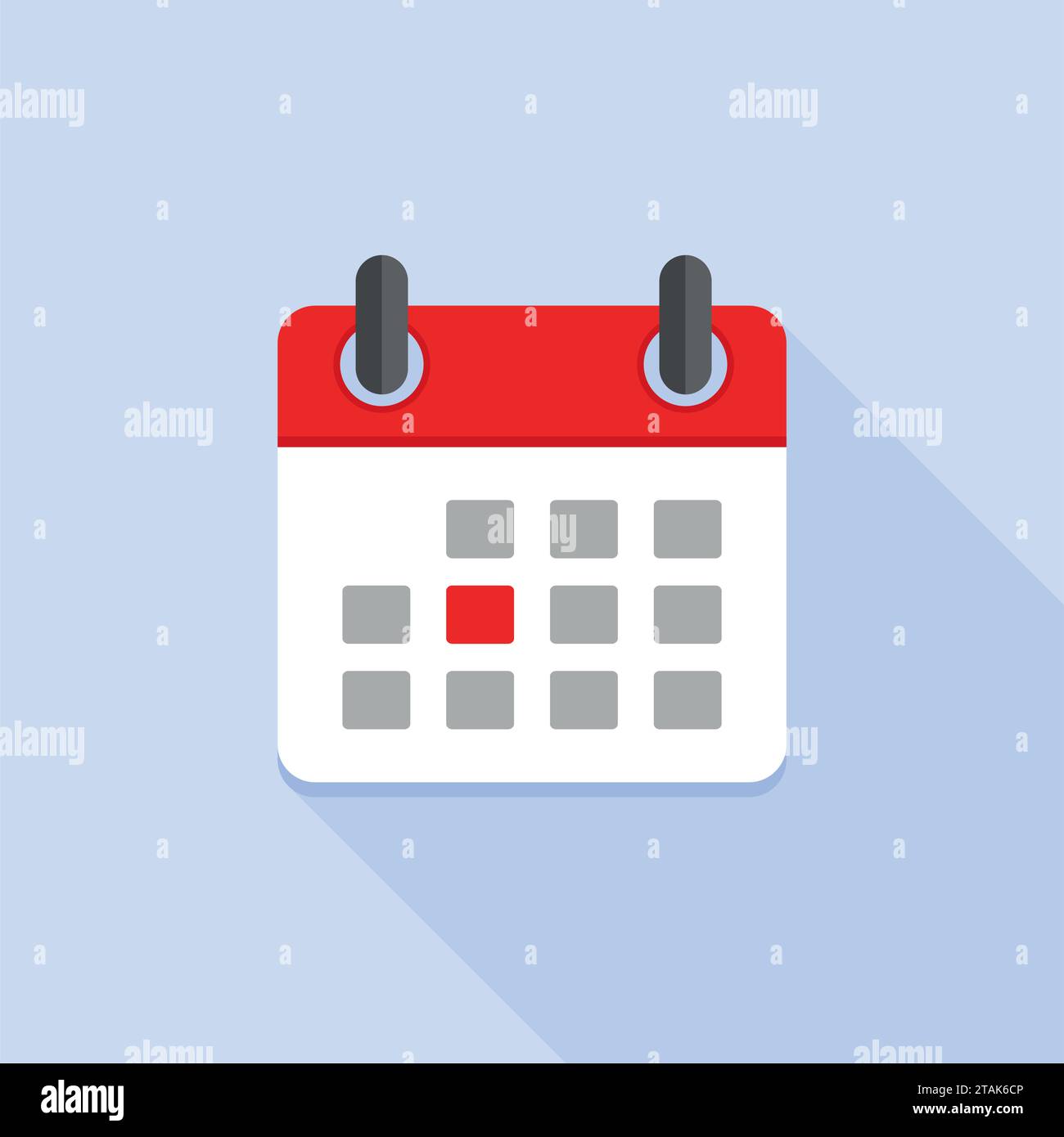 Calendar Icon in Flat style. Vector Illustration Stock Vector