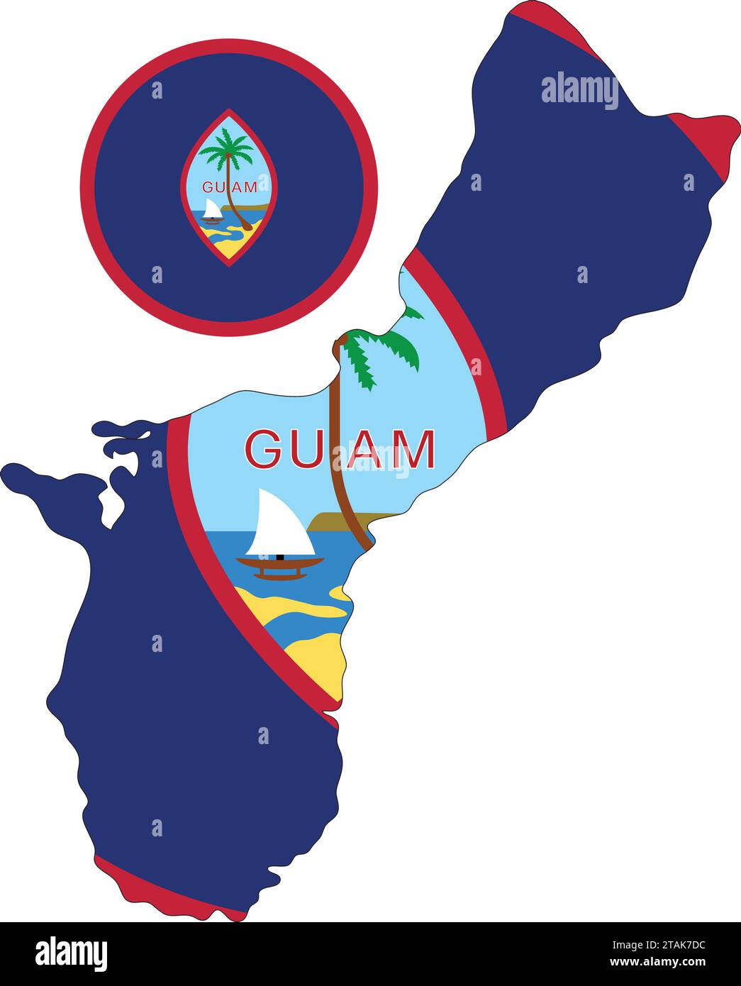 Guam map Cut Out Stock Images & Pictures Alamy