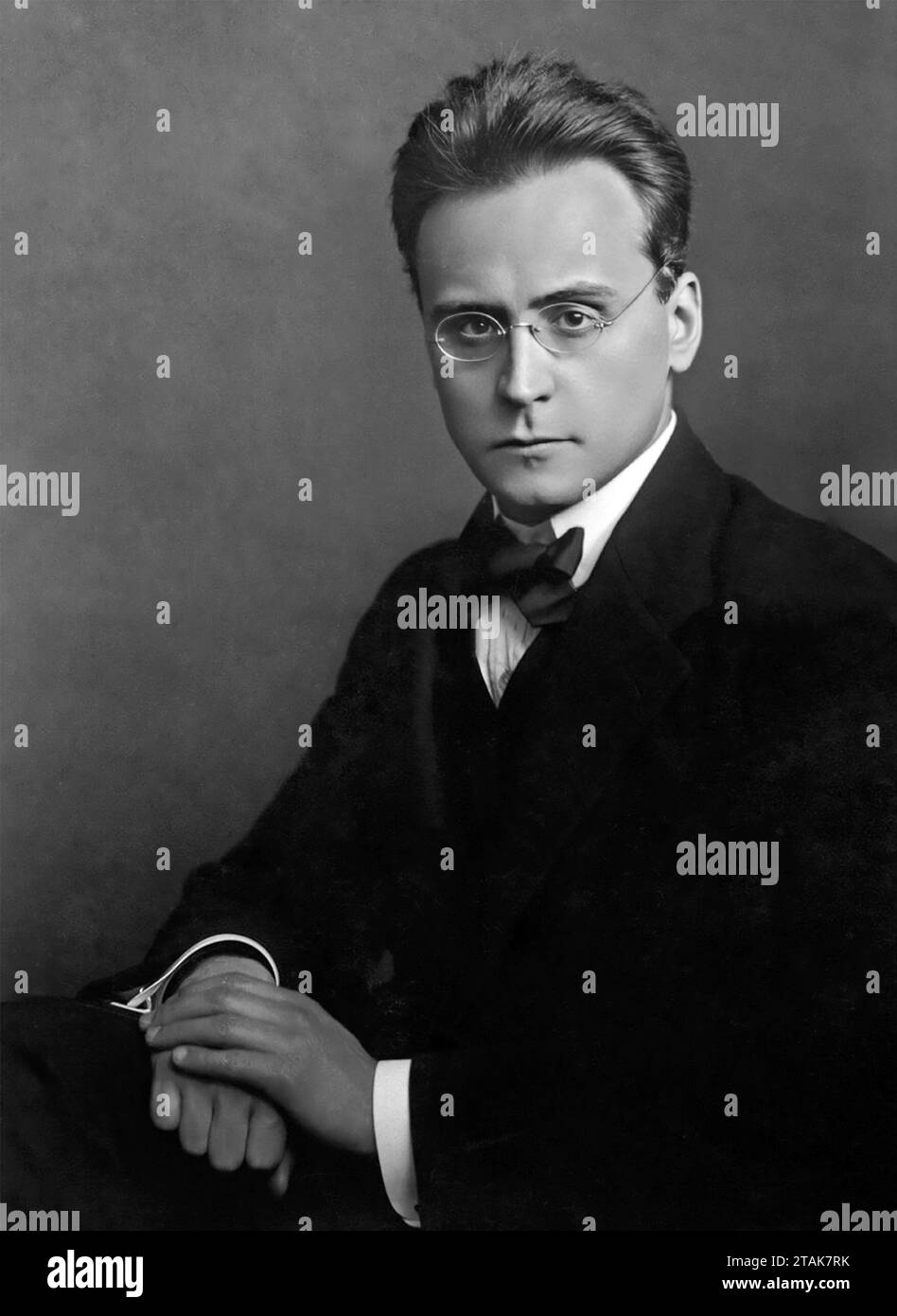 Anton Webern. Portrait of the Austrian composer and conductor Anton Friedrich Wilhelm von Webern (1883-1945), 1912 Stock Photo