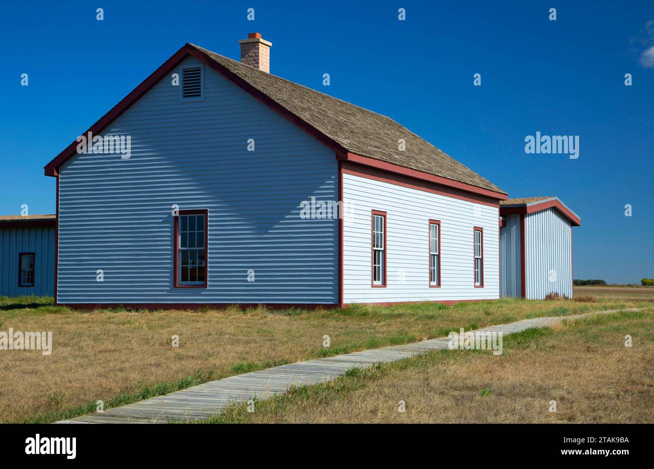 Infantry Barracks, Fort Buford State Historic Site, North Dakota Stock ...