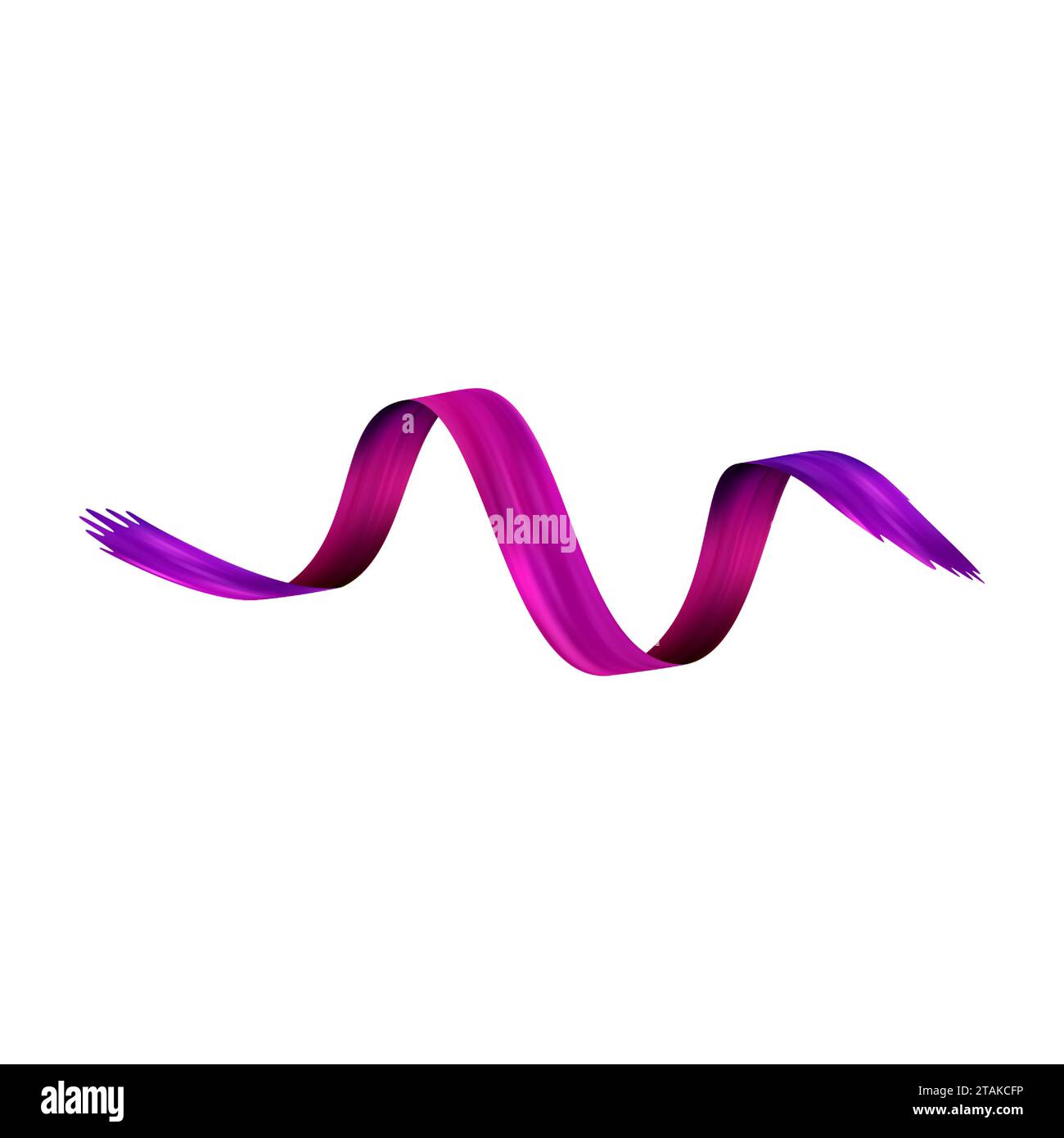 3d Brushstroke gradient texture brush Stock Vector