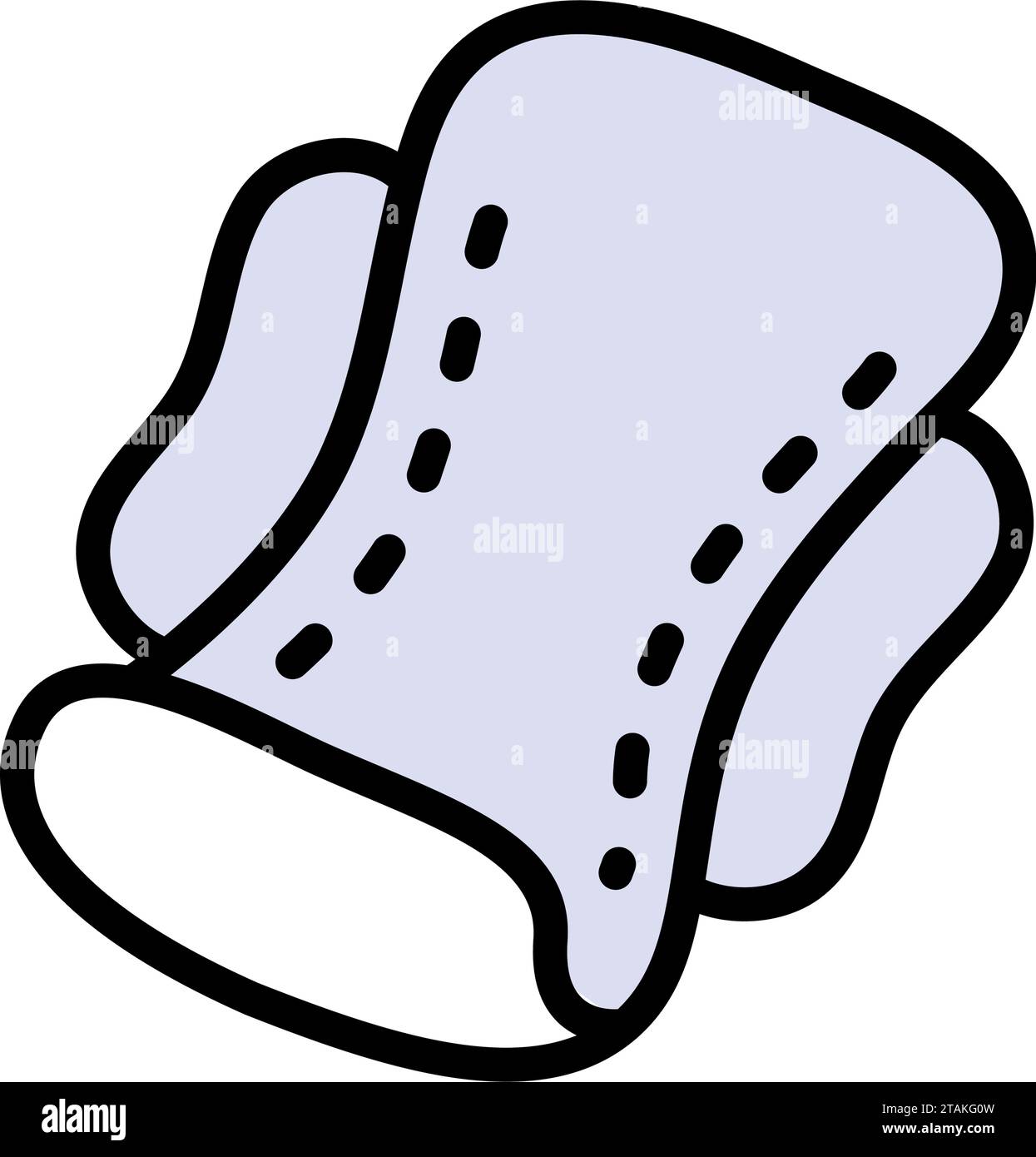 Women sanitary pad color icon, Hygiene routine concept, sanitary pad