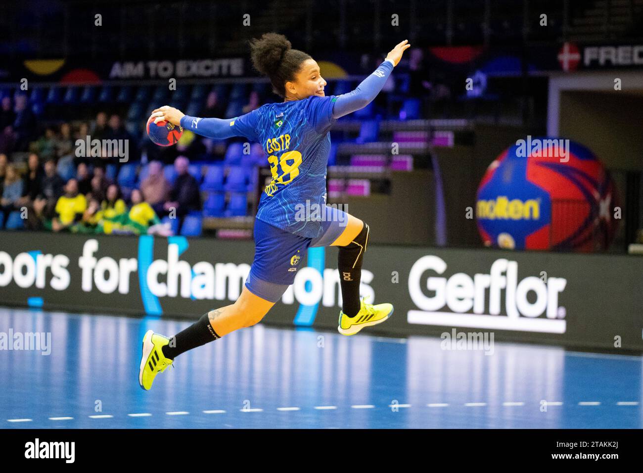 Frederikshavn, Denmark. 01st Dec, 2023. Mariana Costa (88) of Brazil