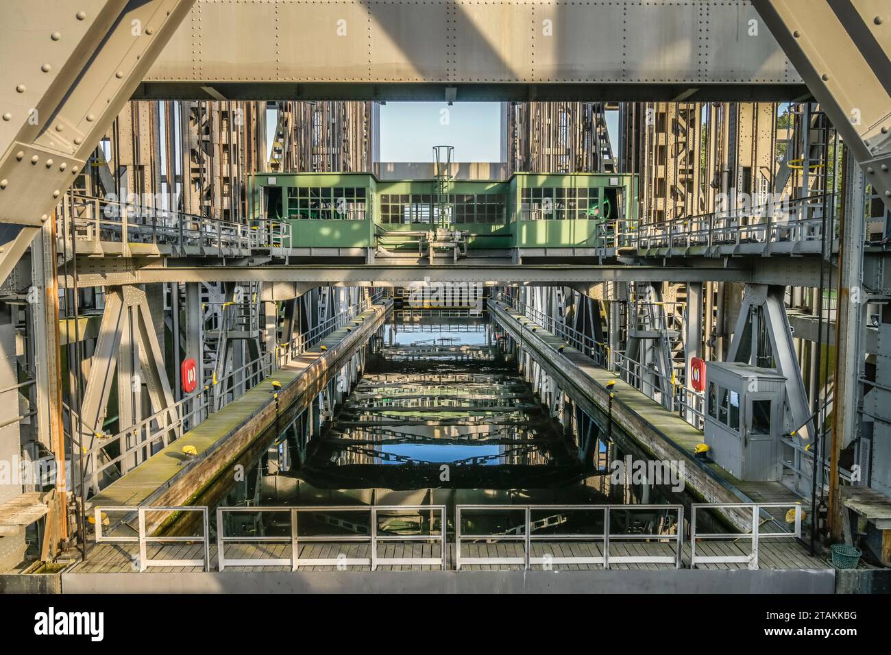 Altes Schiffshebewerk Niederfinow, Brandenburg, Deutschland Stock Photo