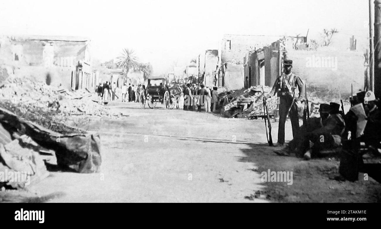 Church Street, Kingston, Jamaica earthquake in 1907 Stock Photo Alamy