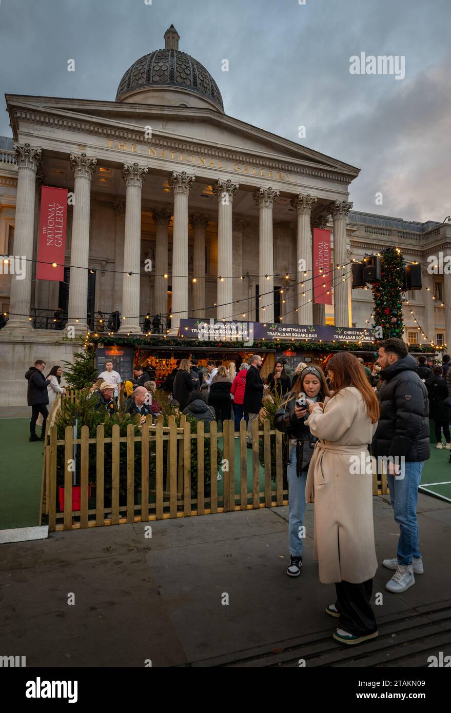 London, UK Nov 20 2023 Trafalgar Square Christmas Market, London