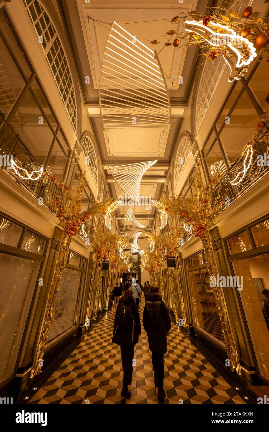 London, UK - Nov 20 2023: Quadrant Arcade, a chic retail complex with ...
