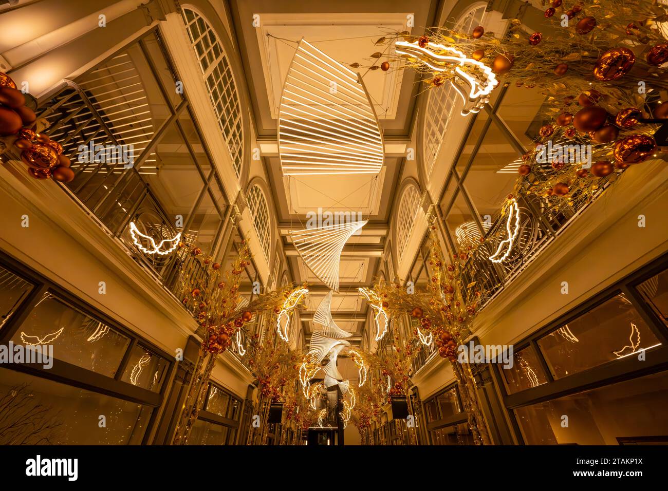 London, UK - Nov 20 2023: Quadrant Arcade, a chic retail complex with ...