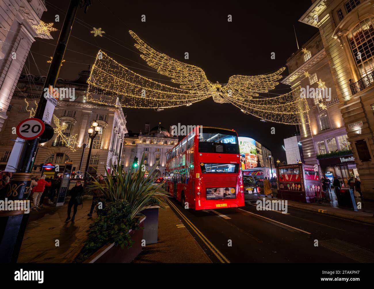 London, UK Nov 20 2023 Piccadilly Circus seen from Regent Street St