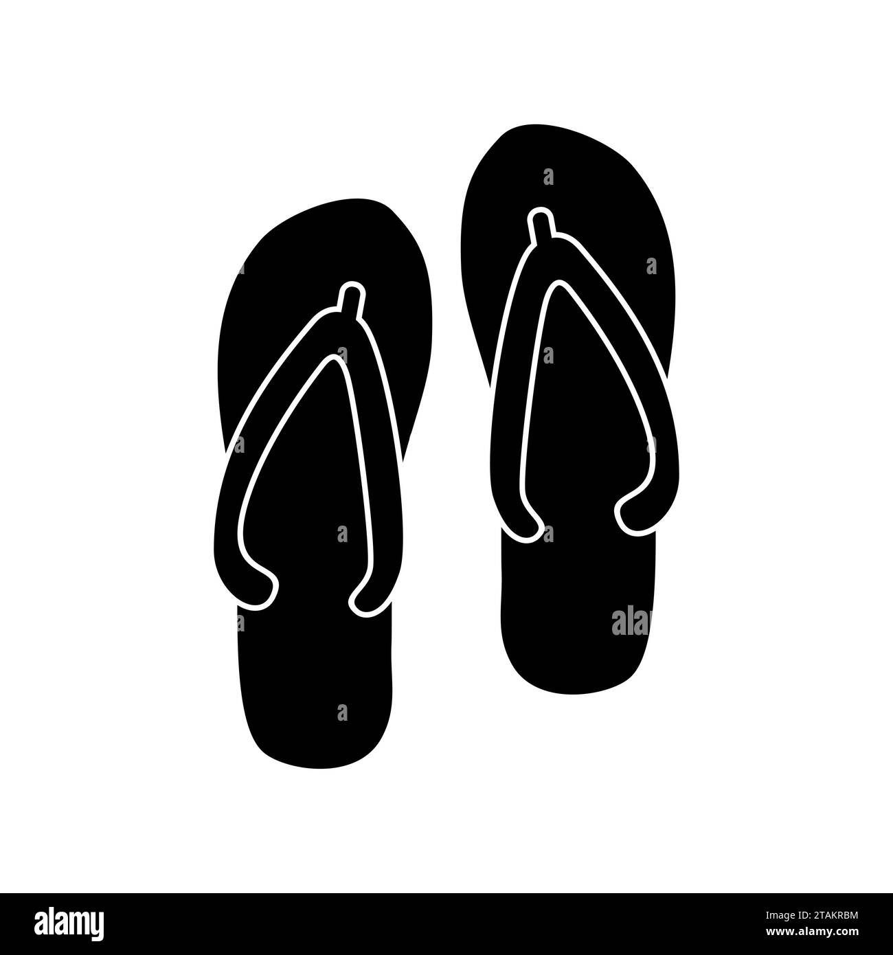 Yellow flip flop Black and White Stock Photos & Images - Alamy