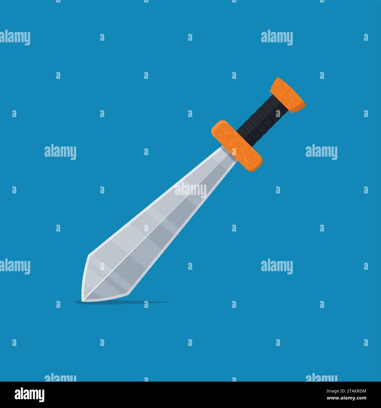 Crossed sword. Medieval knight weapon. Soldier item. Symbol of war and  battle. Logo and coat of arms. Cartoon flat illustration. Two Sharp blade  and handle of blade 27894135 Vector Art at Vecteezy