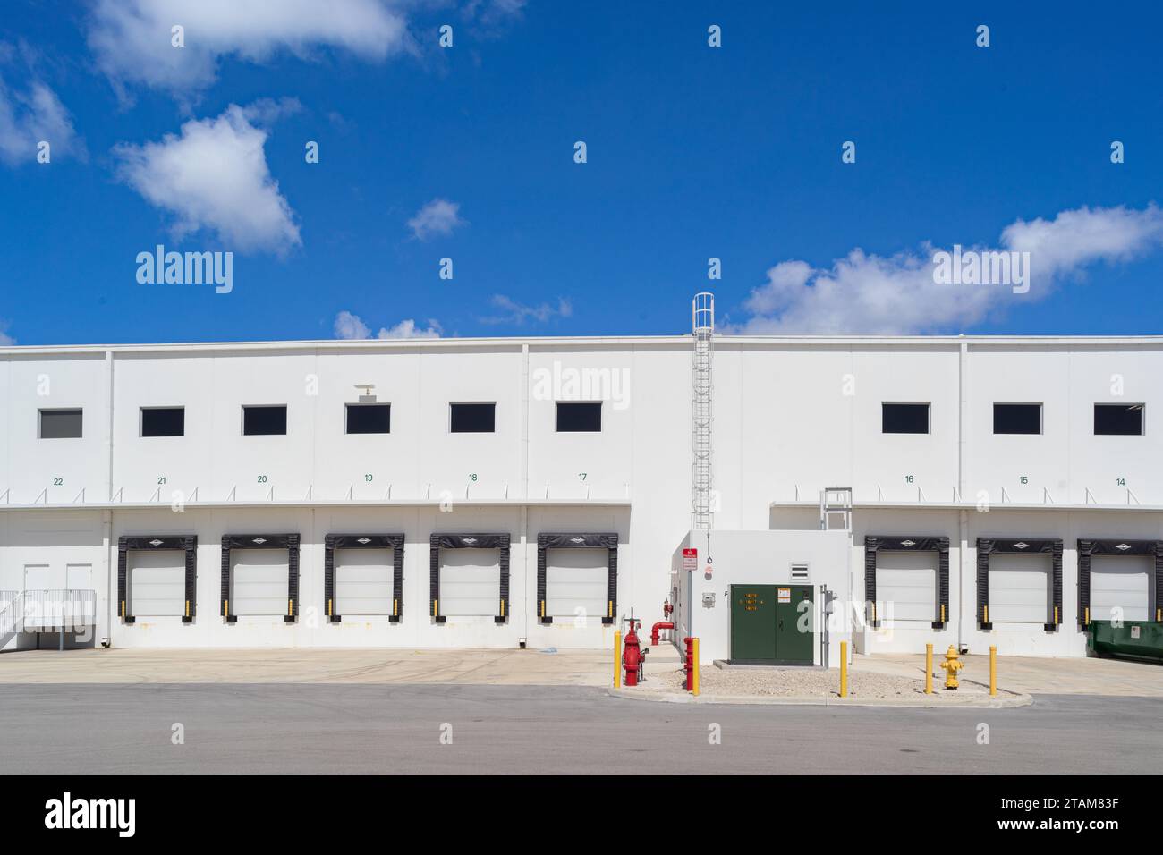 Warehouse loading dock area Stock Photo Alamy