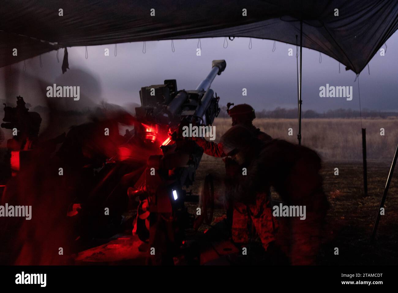 U.S. Marines prepare to fire an M777 Howitzer during Artillery ...