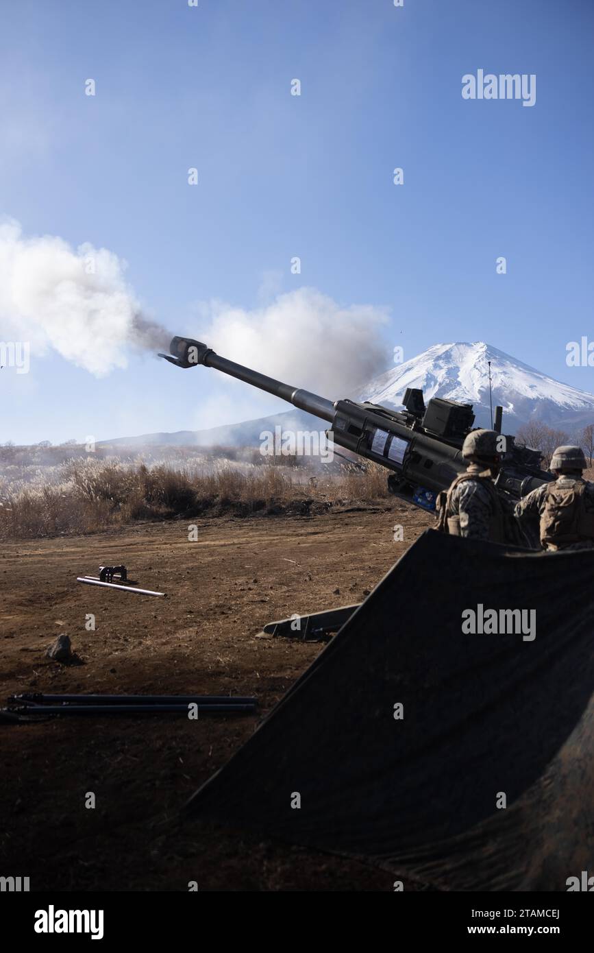 U.S. Marines fire an M777 Howitzer during Artillery Relocation Training ...
