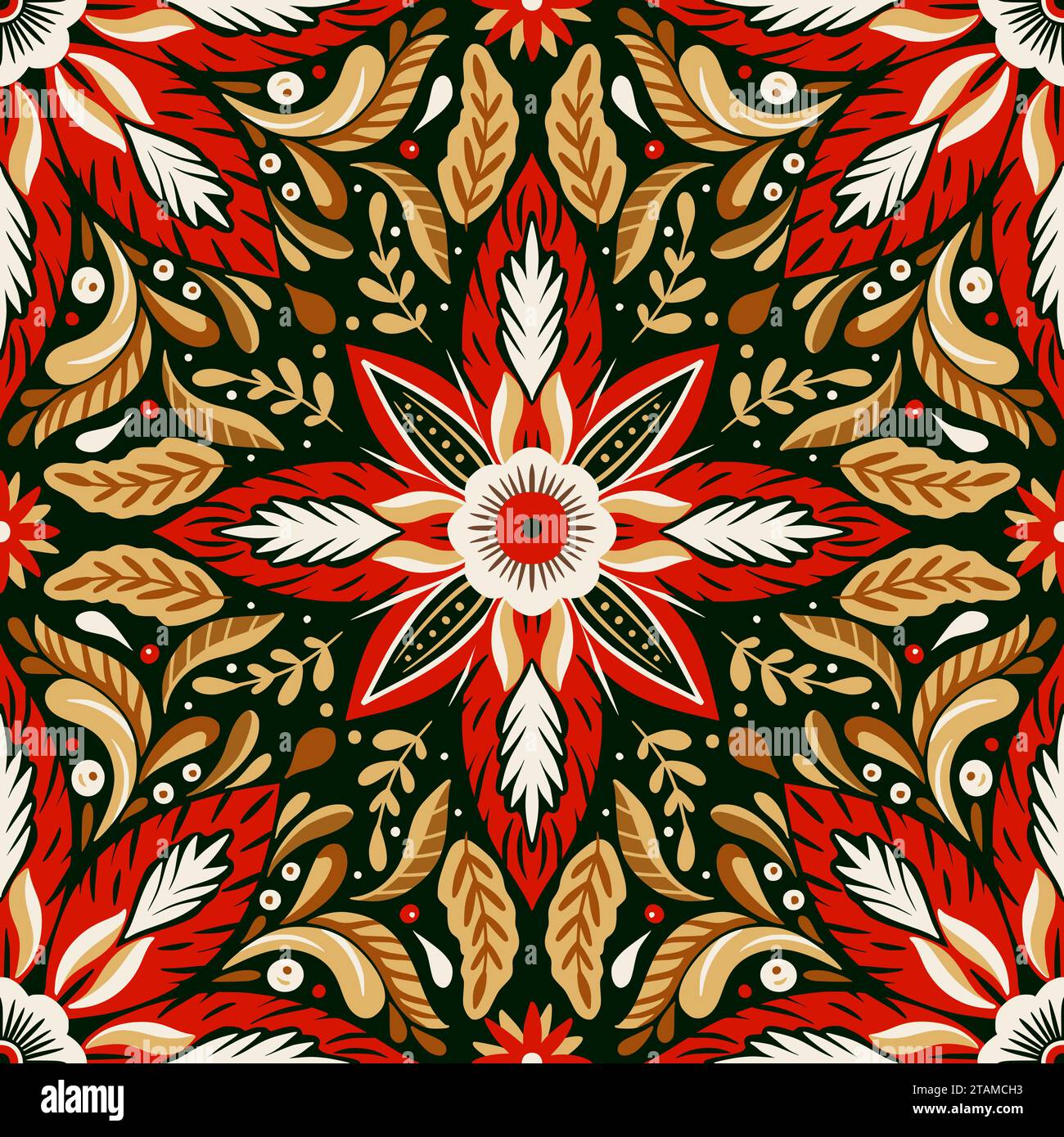 Patterns Using Like Motifs Bold floral motifs in red hi-res stock photography and images - Alamy