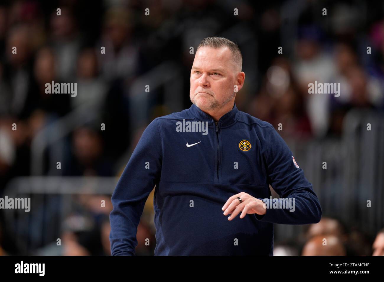 Denver Nuggets head coach Michael Malone () in the second half of an