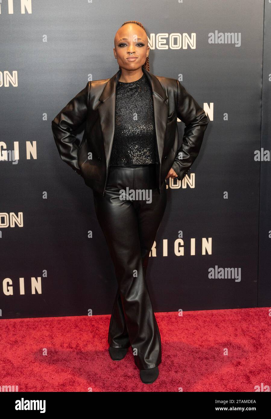 New York, USA. 30th Nov, 2023. Nneka Onuorah attends the 'Origin' New York premiere at Alice Tully Hall in New York on November 30, 2023. (Photo by Lev Radin/Sipa USA) Credit: Sipa USA/Alamy Live News Stock Photo