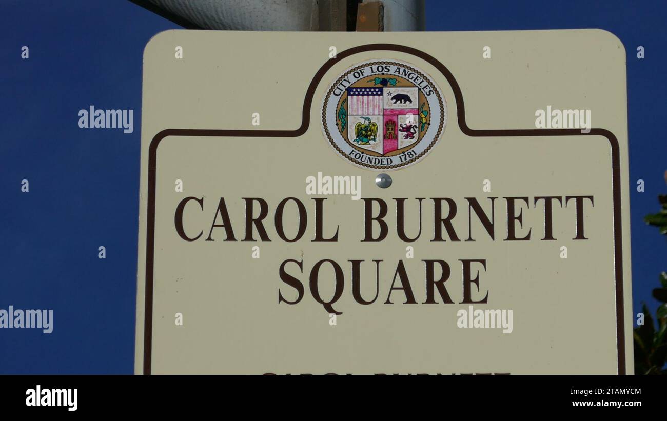 Los Angeles, California, USA 1st December 2023 A general view of atmosphere of Carol Burnett Square honoring the Actress/comedian on December 1, 2023 in Los Angeles, California, USA. Photo by Barry King/Alamy Stock Photo Stock Photo