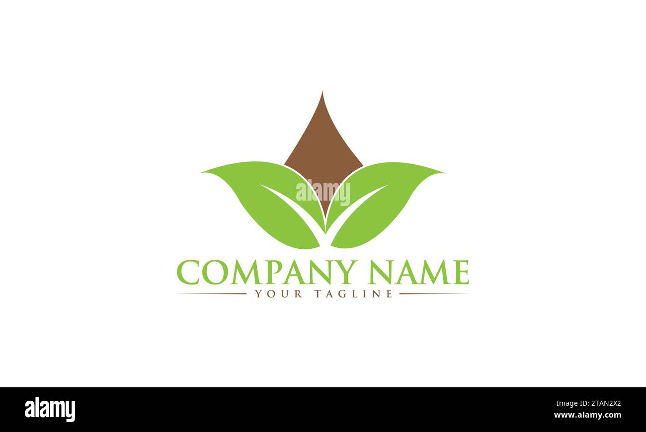 Leaf Logo Design Unique and Creative Logo Design Stock Vector