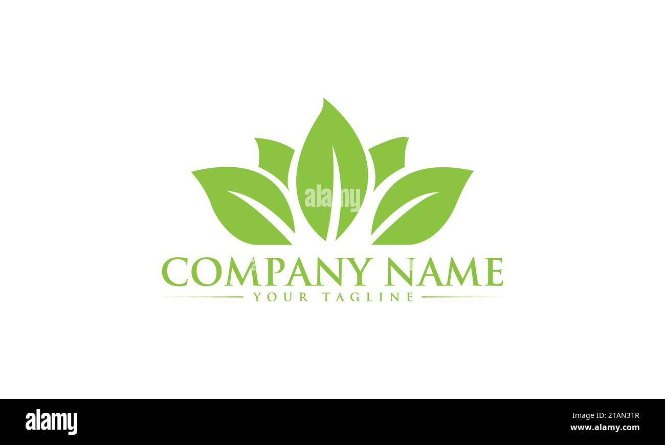 Leaf Logo Design Unique and Creative Logo Design Stock Vector