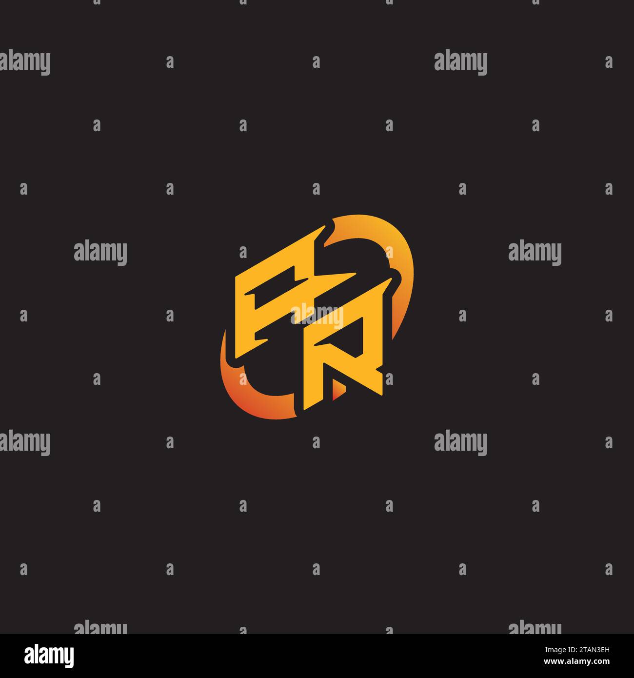 RA combination letter unique initials logo esport for gaming team, youtube, twitch Stock Vector