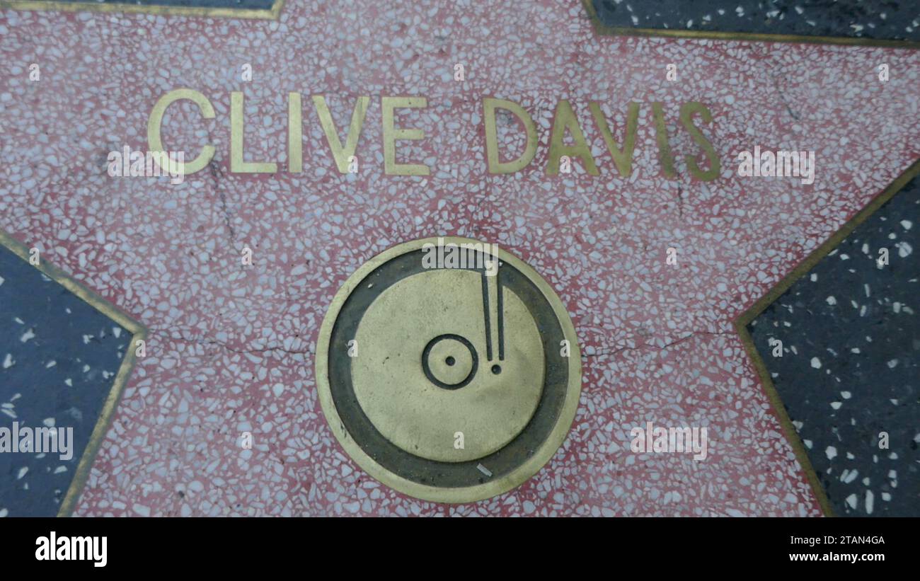 Hollywood, California, USA 1st December 2023 Clive Davis Hollywood Walk ...