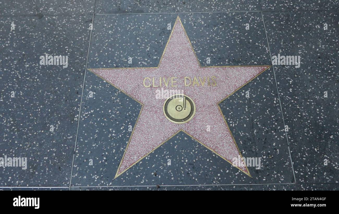 Hollywood, California, USA 1st December 2023 Clive Davis Hollywood Walk ...