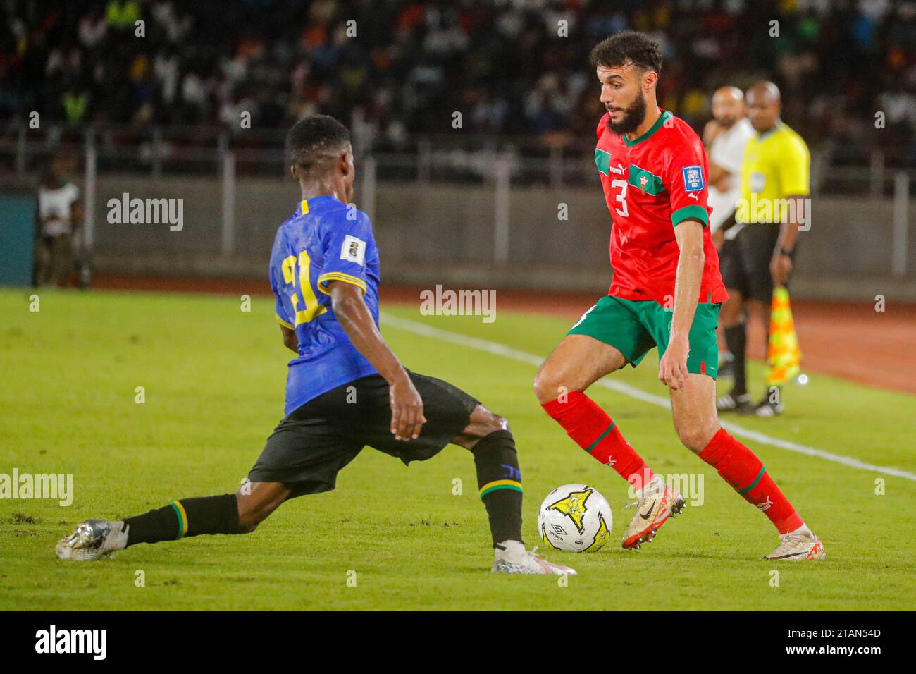 DAR ES SALAAM, TANZANIA NOVEMBER 21 Noussair Mazraoui of Morocco