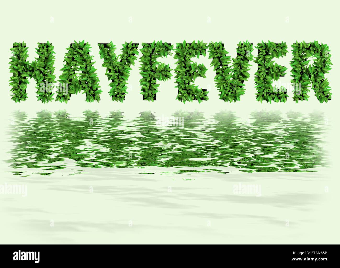 Hayfever, illustration Stock Photo