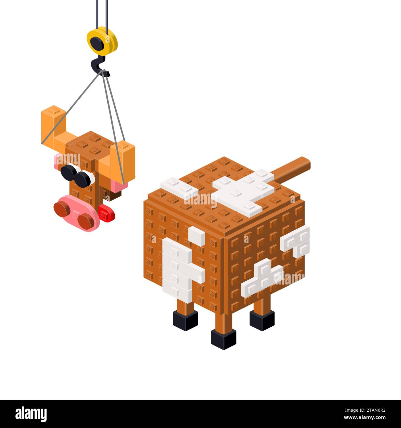 Livestock production concept on white background. Vector Stock Vector