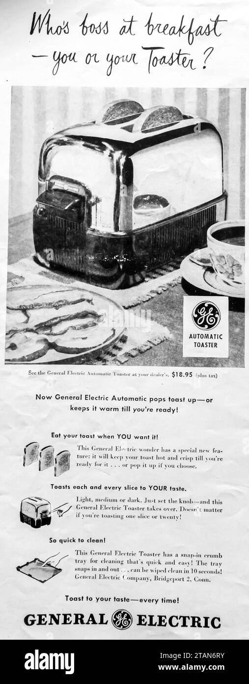 Old toaster ad hires stock photography and images Alamy