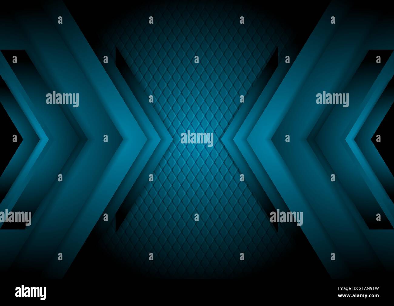 Technology abstract dark blue background with arrows and mesh. Vector ...