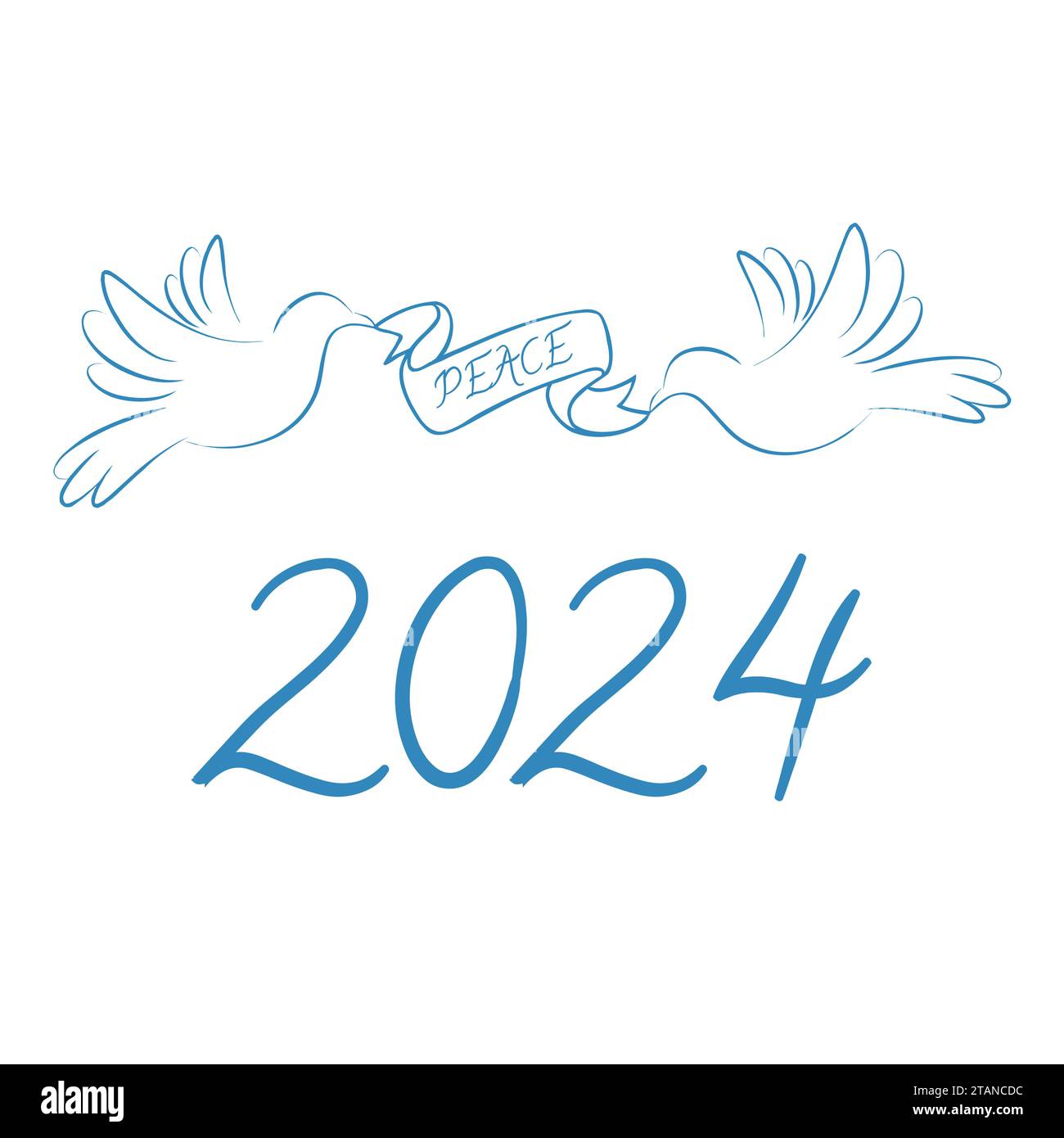 Peace 2024 symbol icon illustration Stock Photo Alamy