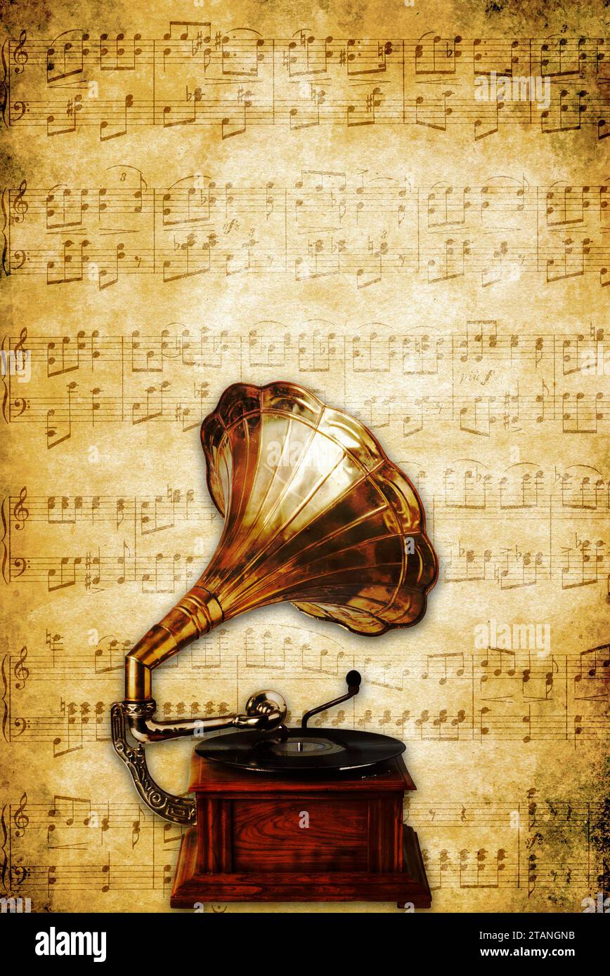 Amazon.com: Vintage Antique Aged Aquamarine Gramophone Phonograph Turntable  Aged Peel and Stick Wallpaper Removable Self-Adhesive Large Wallpaper Roll  Wall Mural Sticker Home Decor for Living Room Bedroom : Tools & Home  Improvement