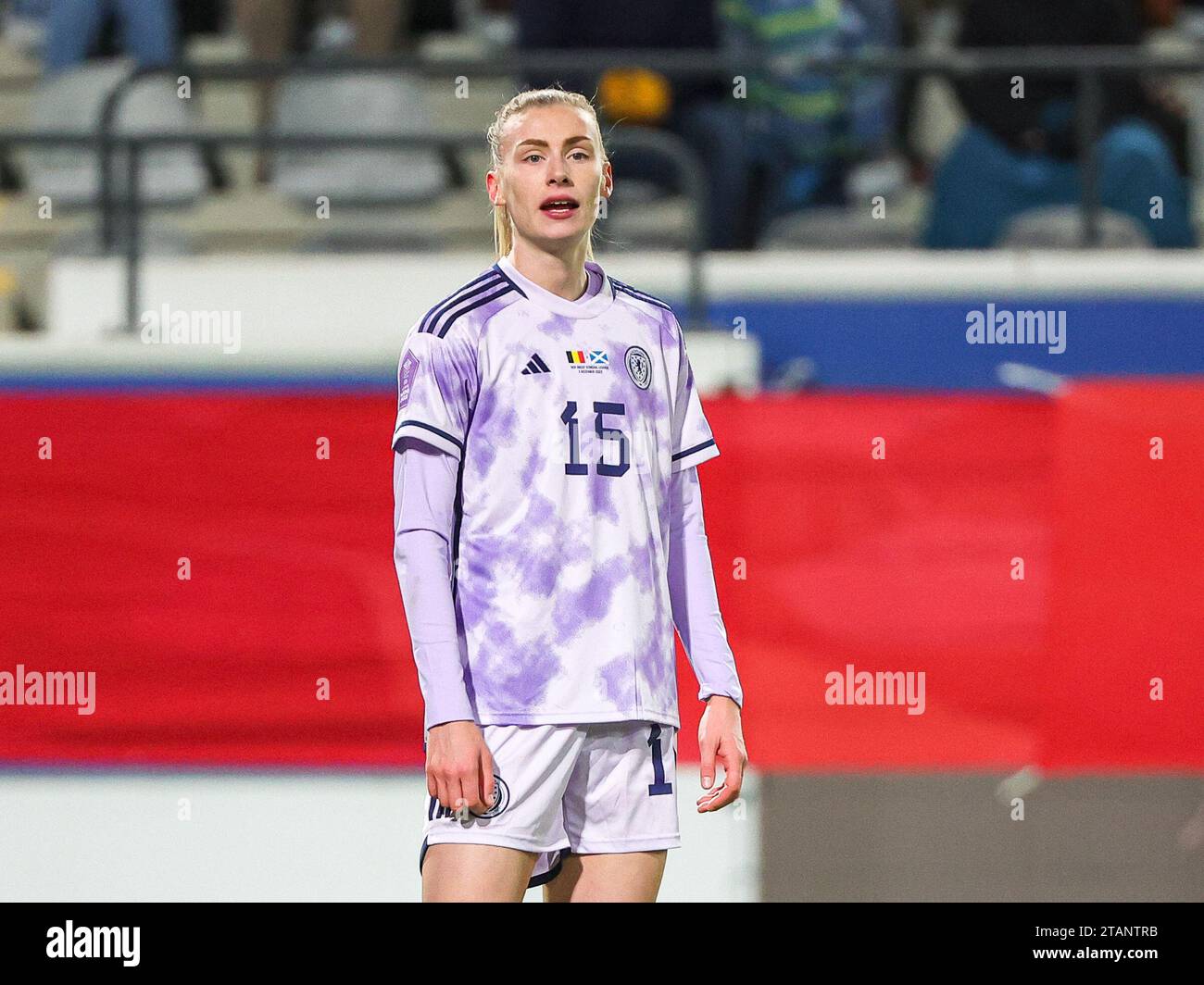 Leuven, Belgium. 01st Dec, 2023. Scotland's Jenna Clark (15) pictured ...