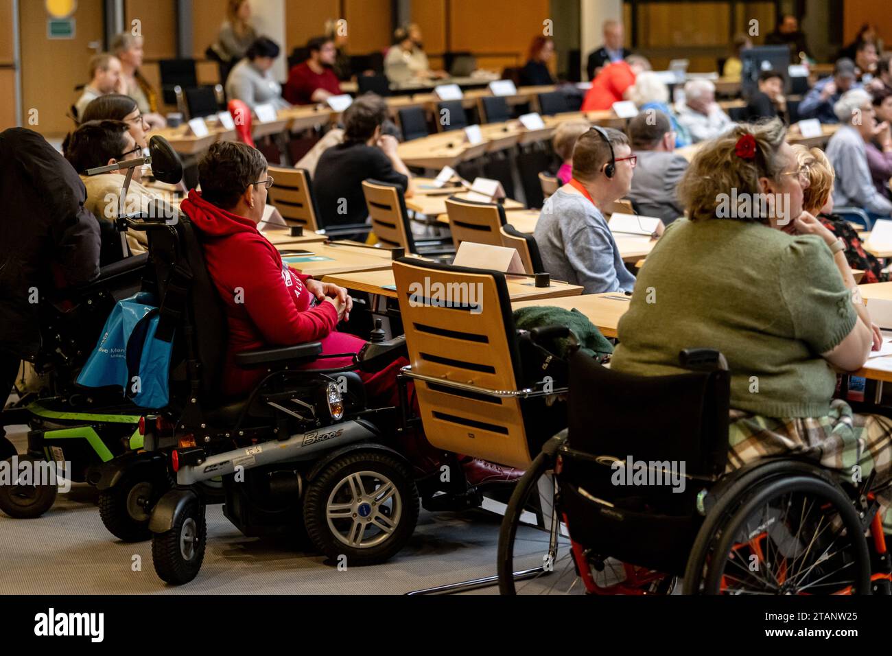 Germany Disability Berlin, Germany. 02nd Dec, 2023. Members of the Berlin Parliament for ...