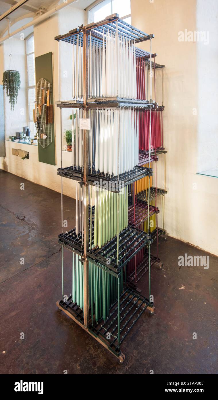 Hand dipped candles at salts mill hires stock photography and images