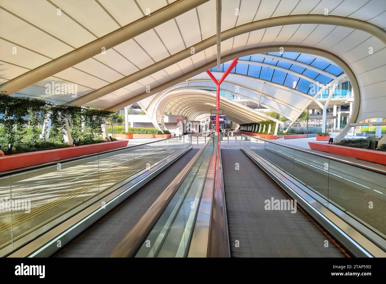 New Istanbul airport (IST) spectacular modern architecture view, one of the largest and busiest