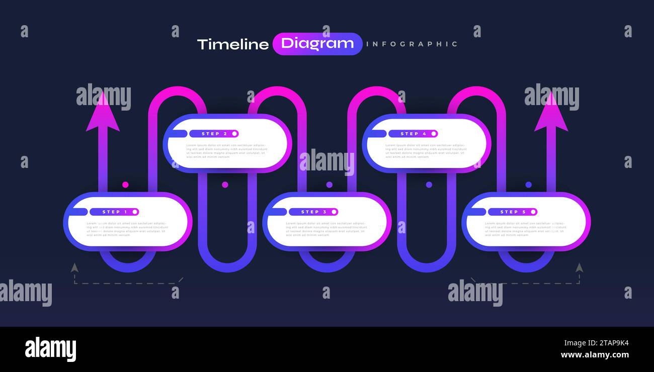 Infographic Design Template with Colorful Gradient Style for Business ...