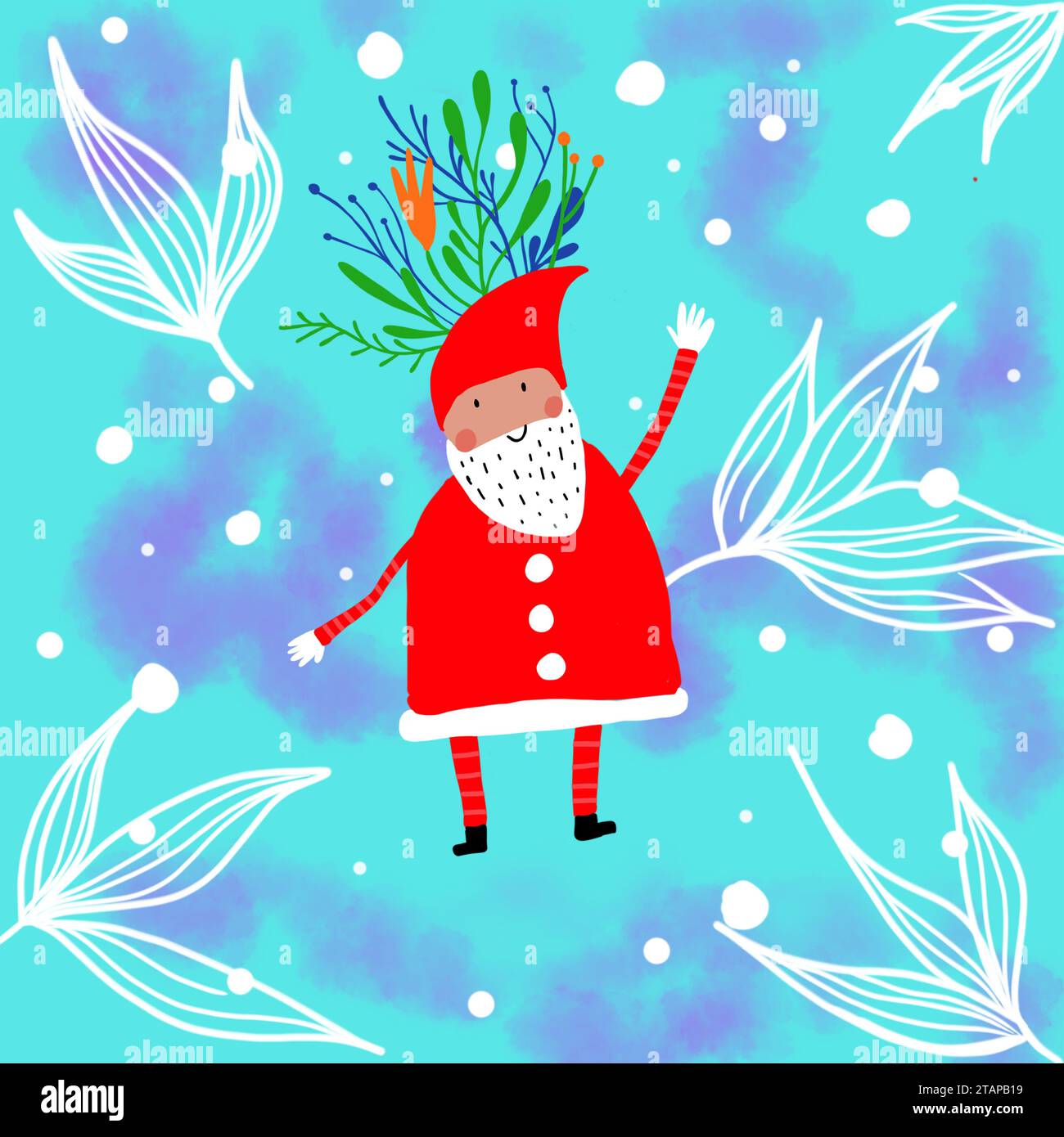 merry christmas, merry new year, card, christmas poster, gestural style 