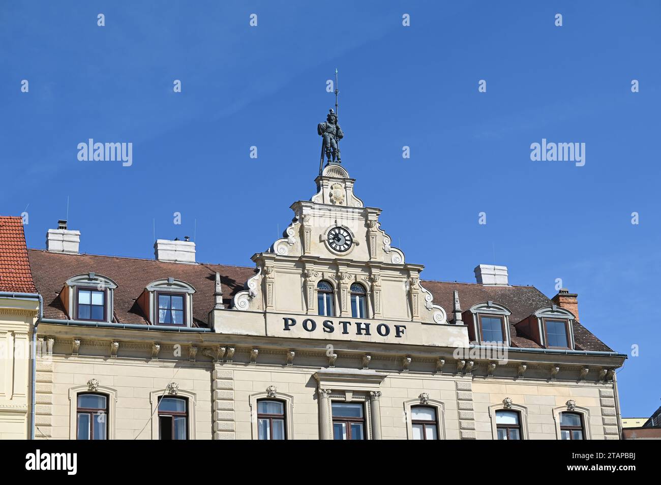 Posthof in the district capital Mödling, Lower Austria Stock Photo