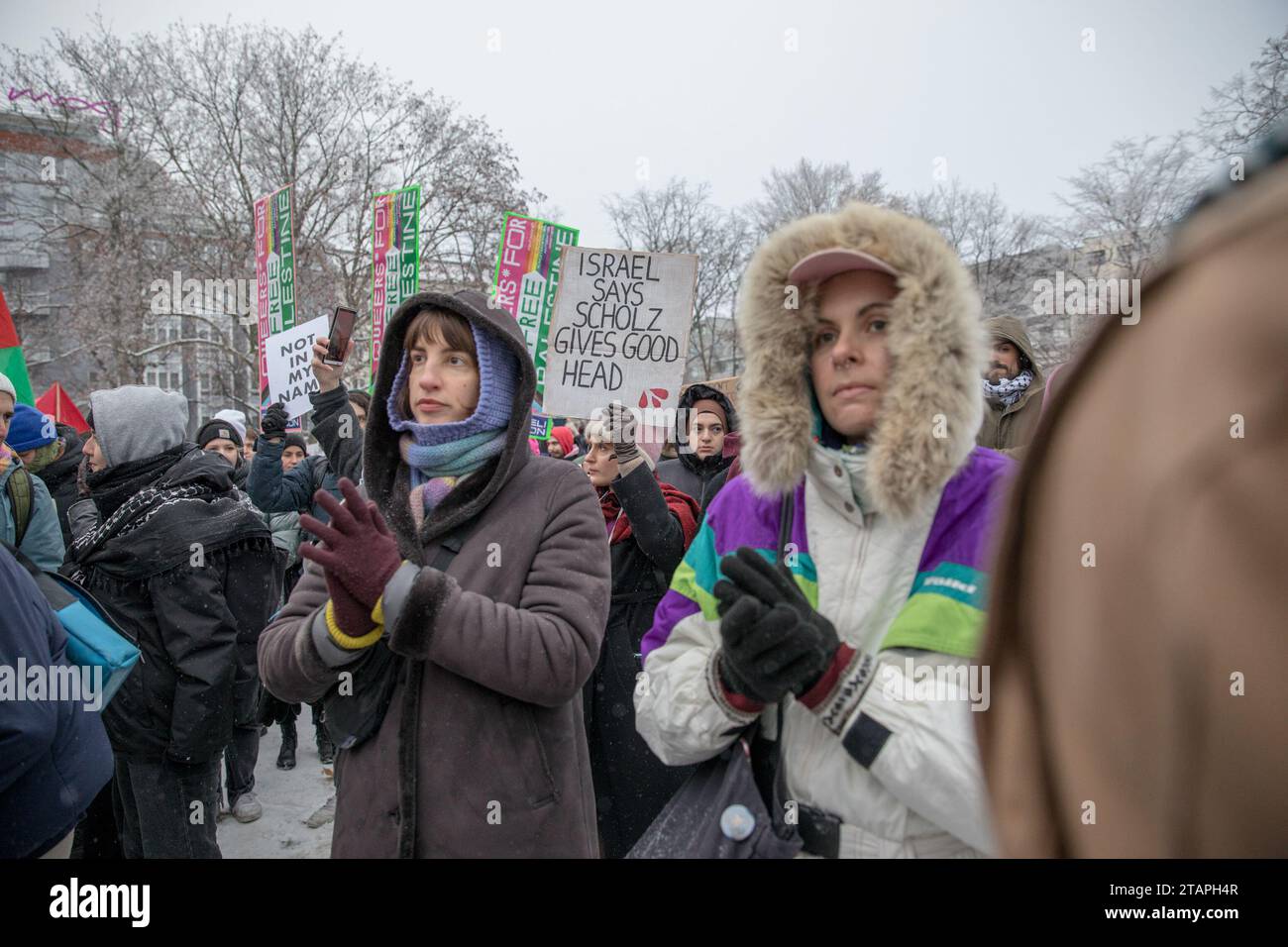 Berlin, Germany. 2nd Dec, 2023. A significant protest unfolded in ...